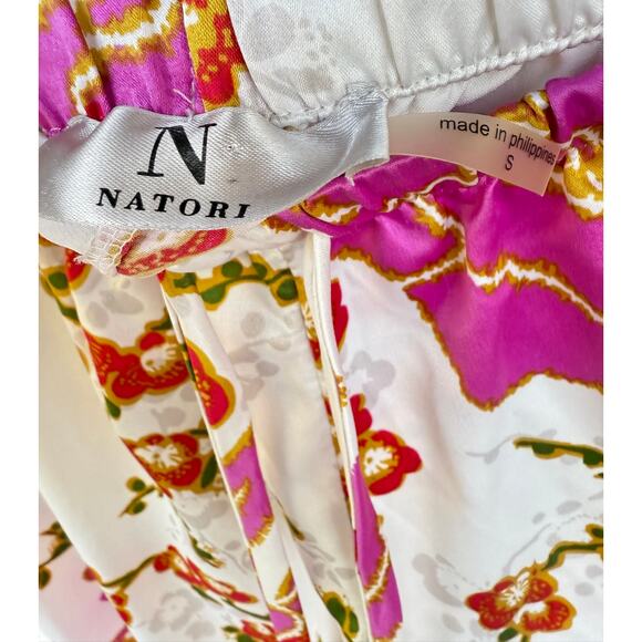 Natori Floral Pajama Set Small Two Piece Long Sleeve Top Pants Sleepwear - Picture 7 of 9